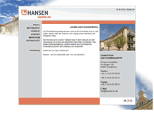 Tablet Screenshot of hansen.compaxs.de